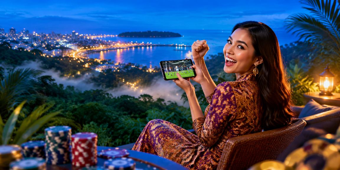 Pengguna Malaysia menggunakan platform pertaruhan dalam talian bergaya batik dengan tawaran promosi aktif